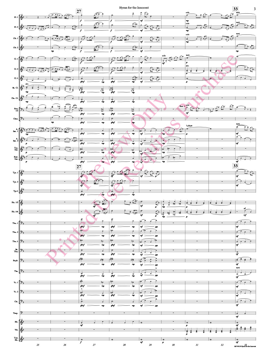 Hymn for the Innocent Score pg 3