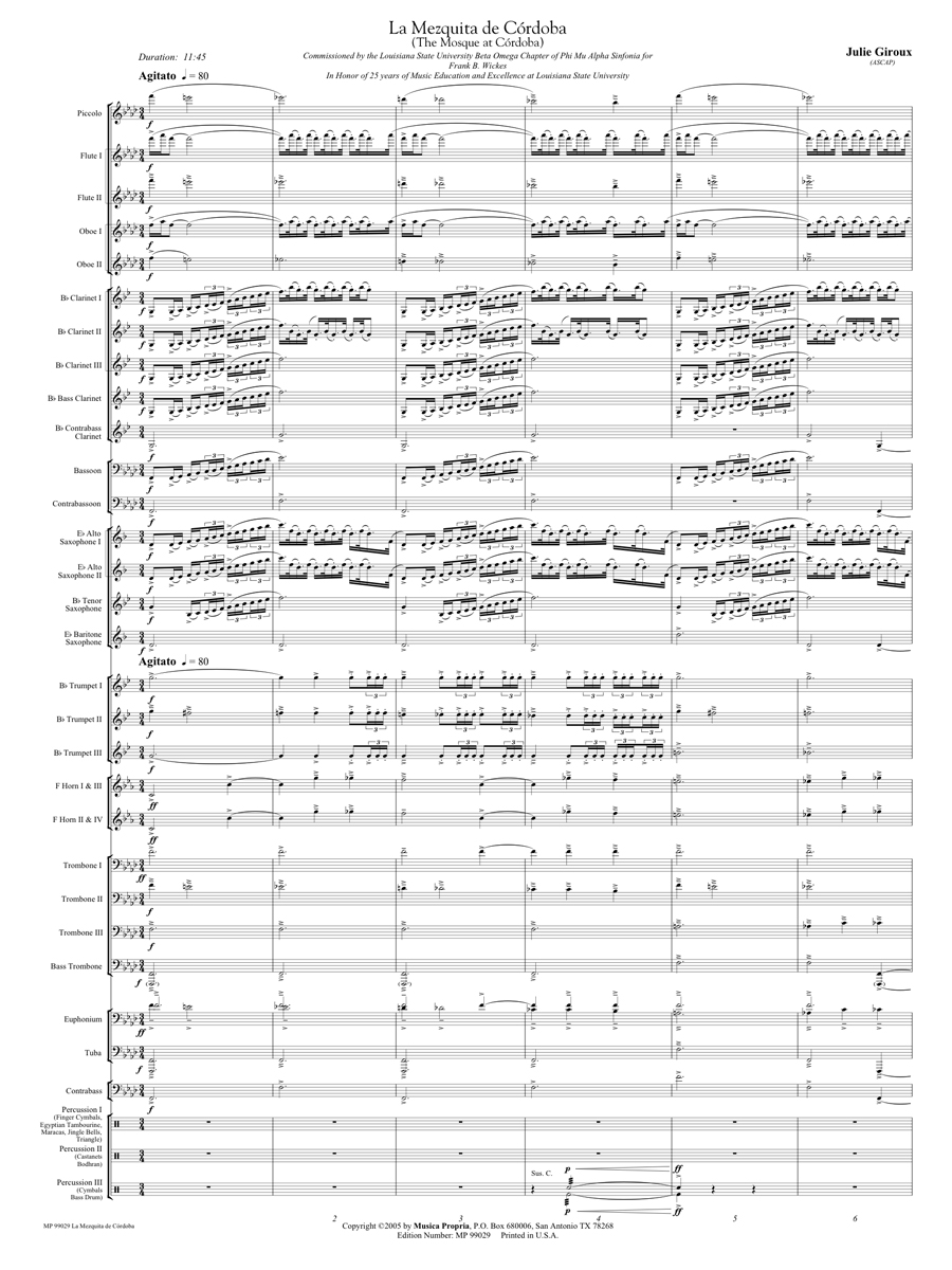 La Mezquita de Crdoba Score Page 1