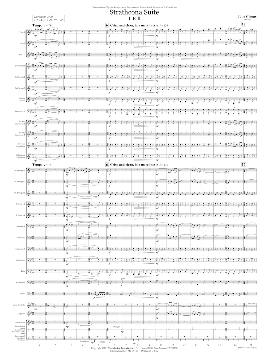 Strathcona Suite Mvt 1 Page 1