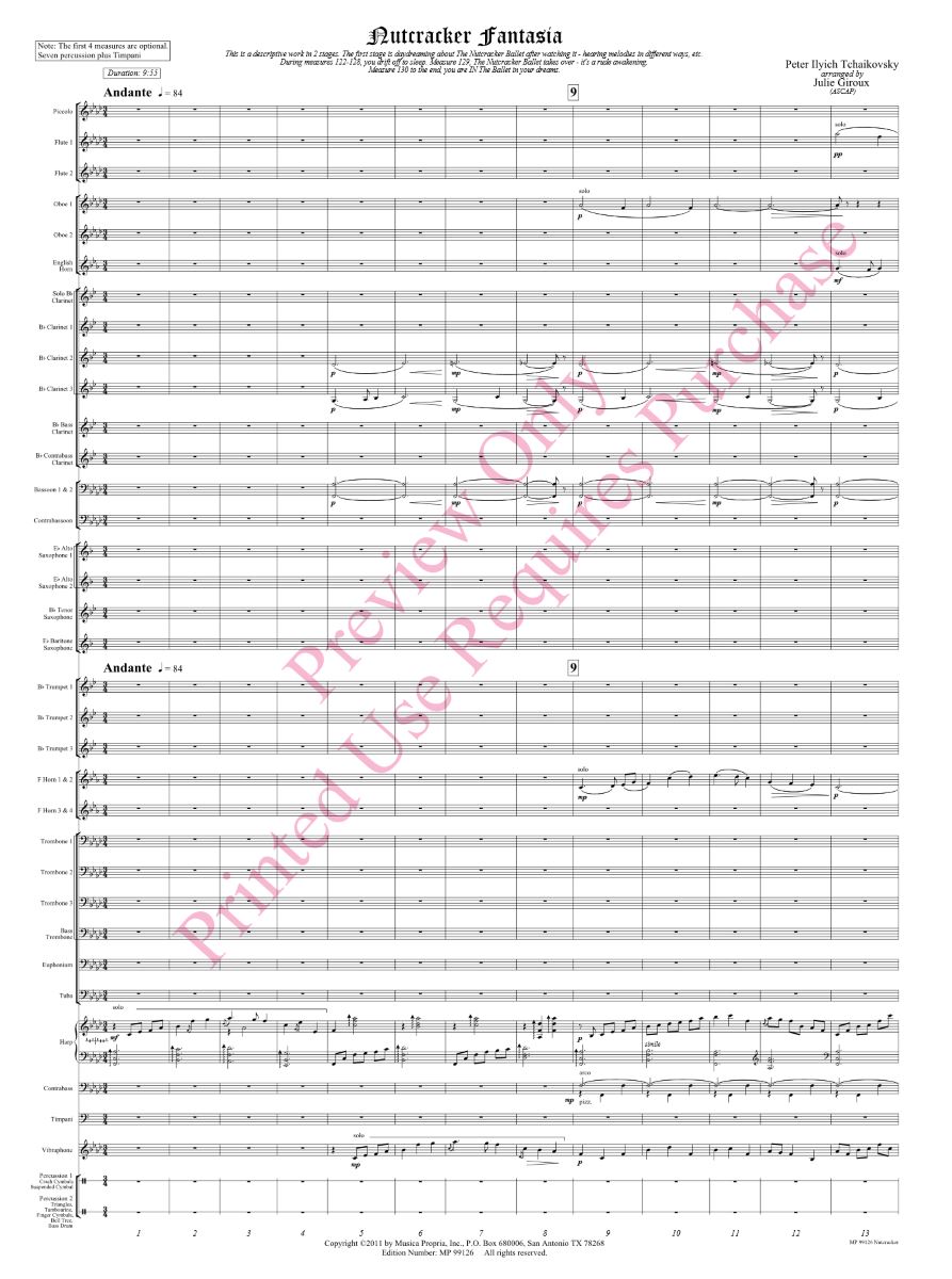Listen to Nutcracker Fantasia arranged by Julie Giroux